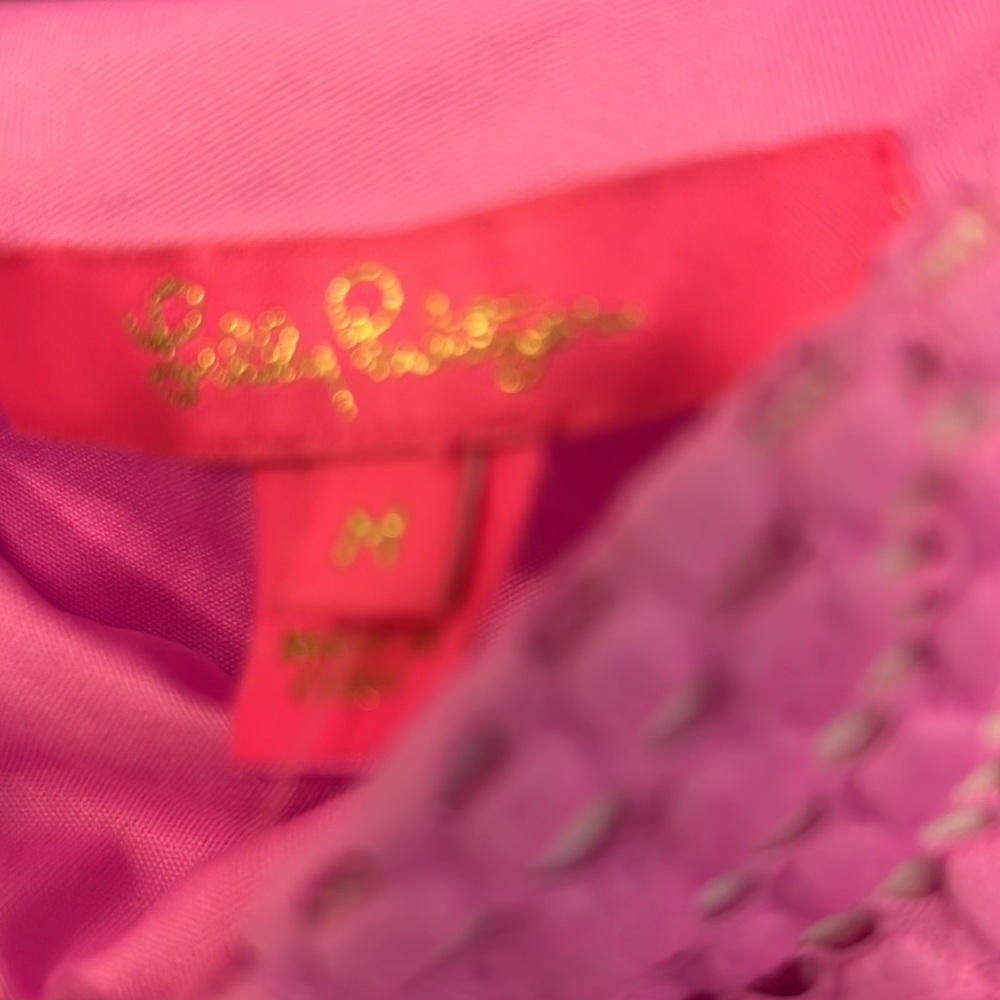 Lilly Pulitzer  dress pink scallops dress NWT size medium - Picture 3 of 6